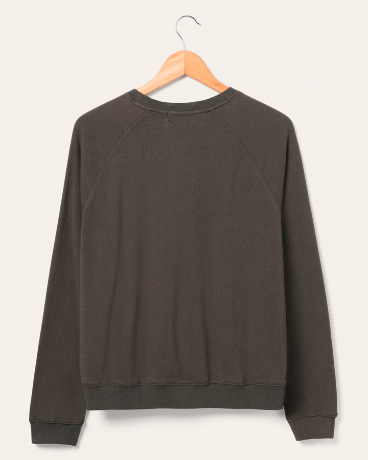 Women's Philadelphia Eagles Flocked Raglan Crew Fleece