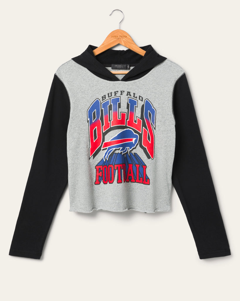 Logo Womens Bills Sweatshirt Women's Buffalo Bills Block Crop