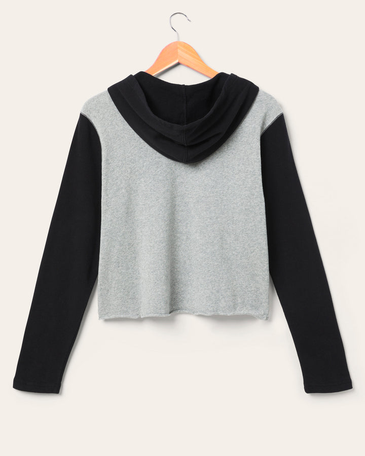 Women's Pittsburgh Steelers Block Crop Hoodie