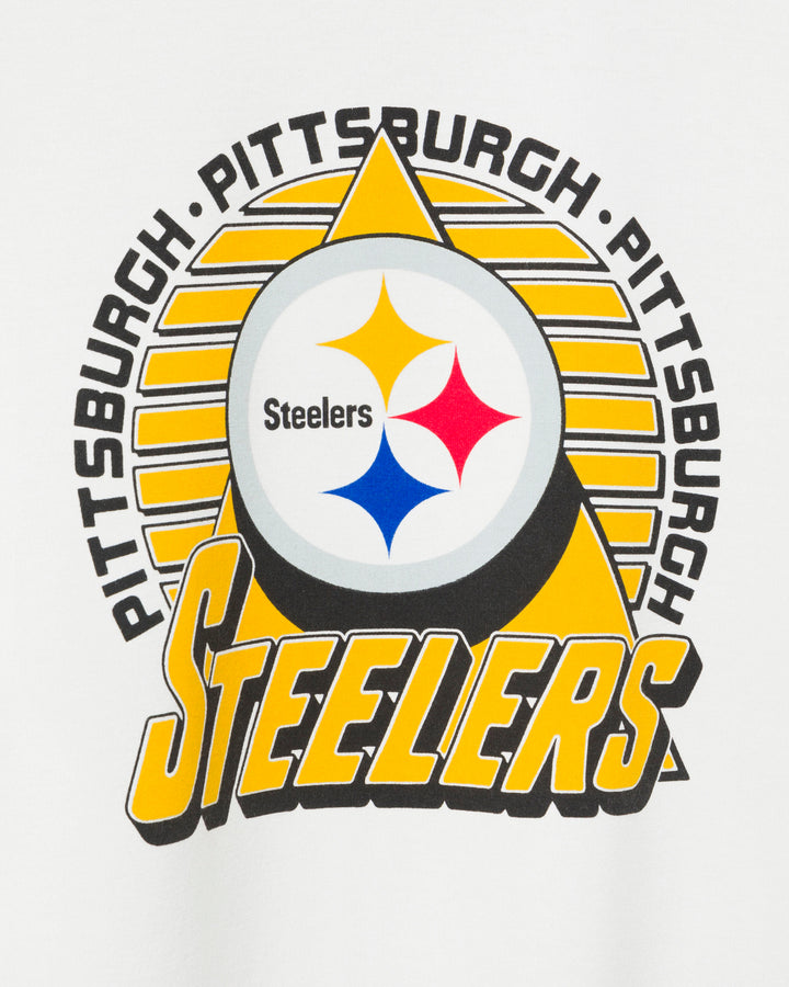 Women's Pittsburgh Steelers Color Block Crop Tee