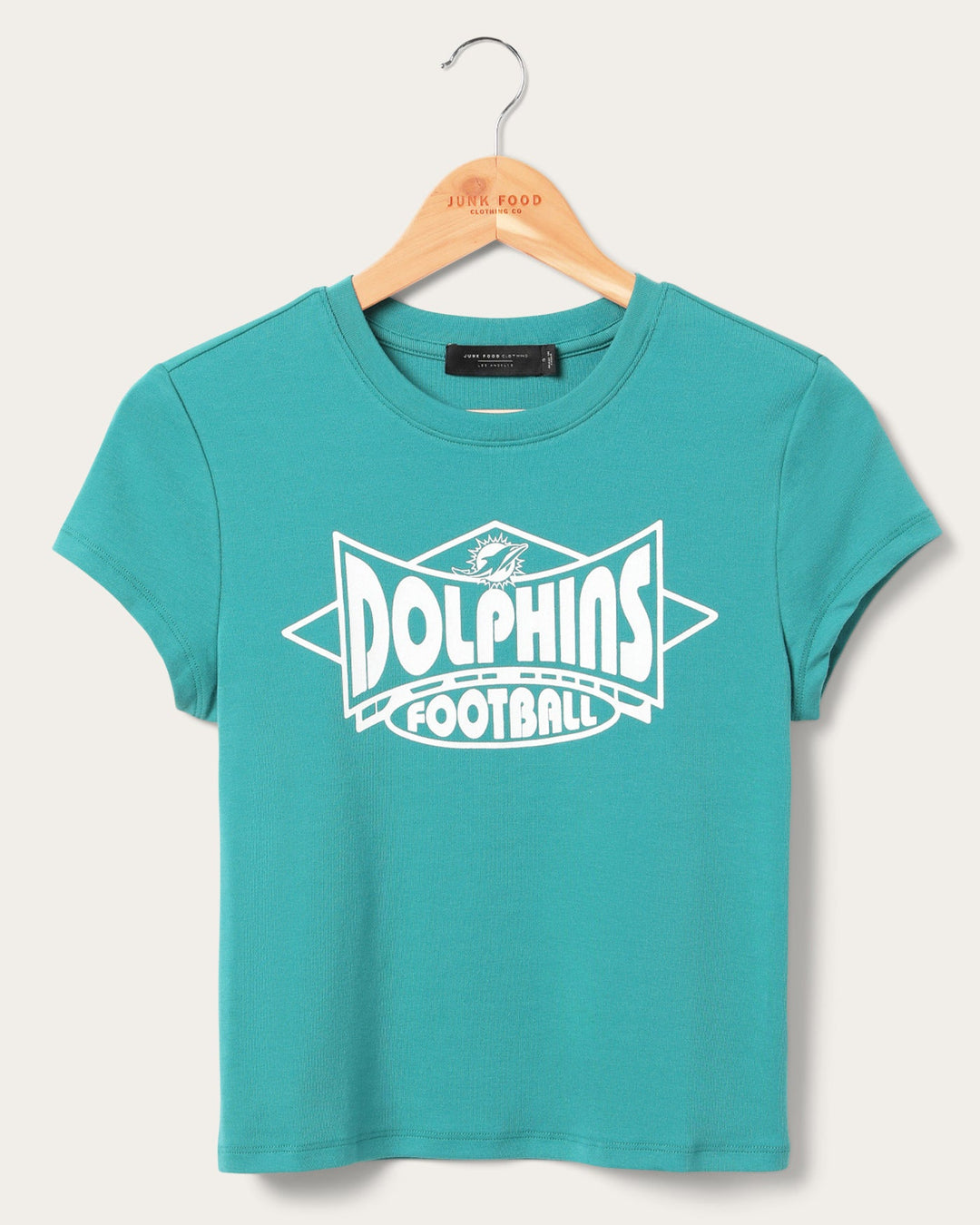 Women's Miami Dolphins Baby Tee – Junk Food Clothing