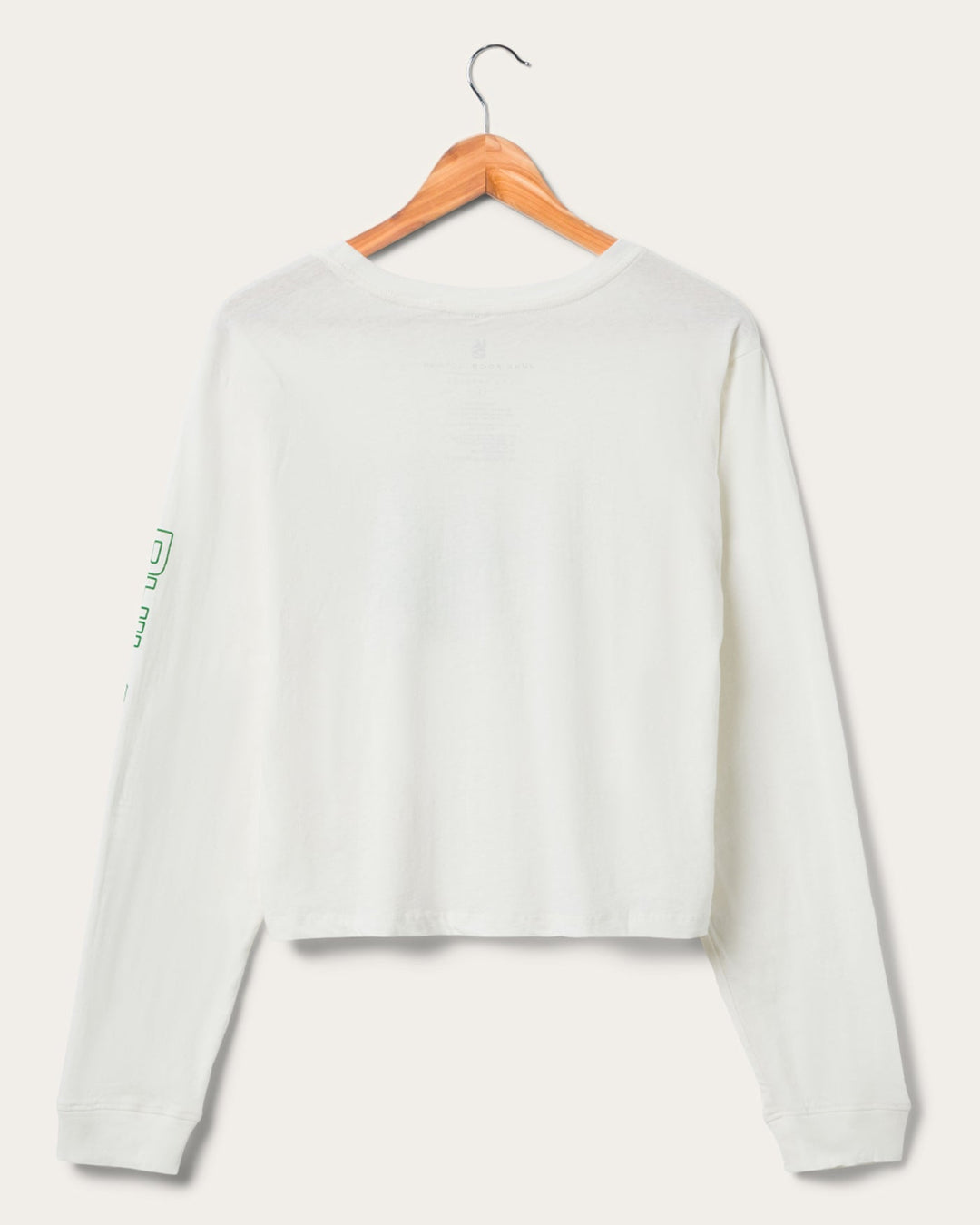 Women's Philadelphia Eagles Touchdown Long Sleeve Cropped Tee