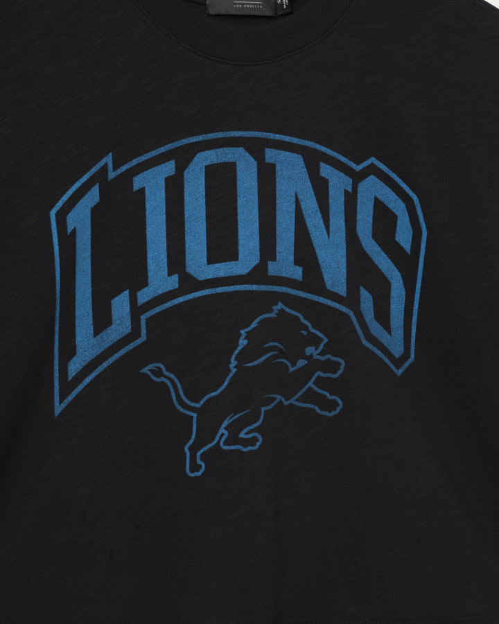 Women's Detroit Lions Blitz Mock Neck Crop