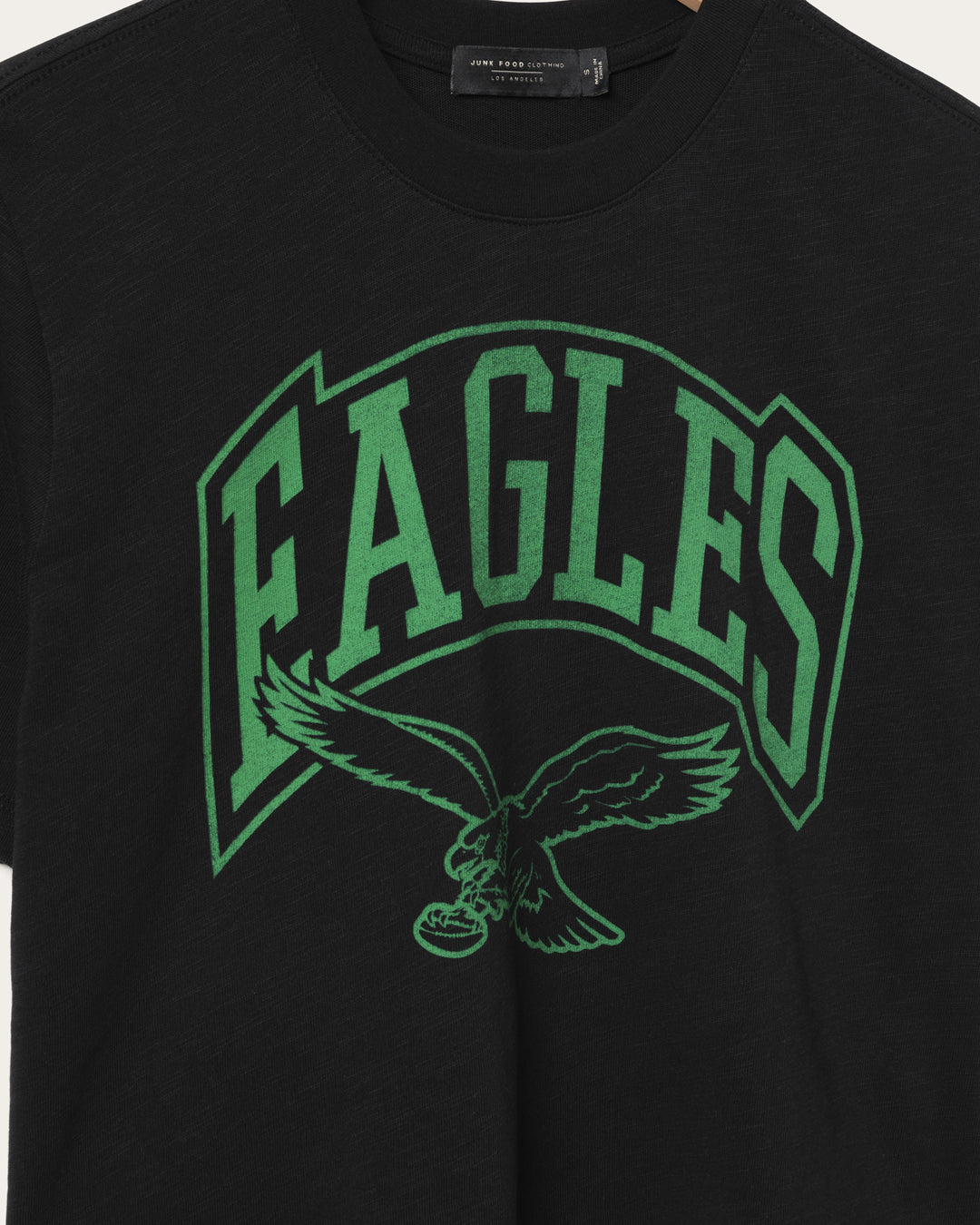 Women's Philadelphia Eagles Blitz Mock Neck Crop Tee