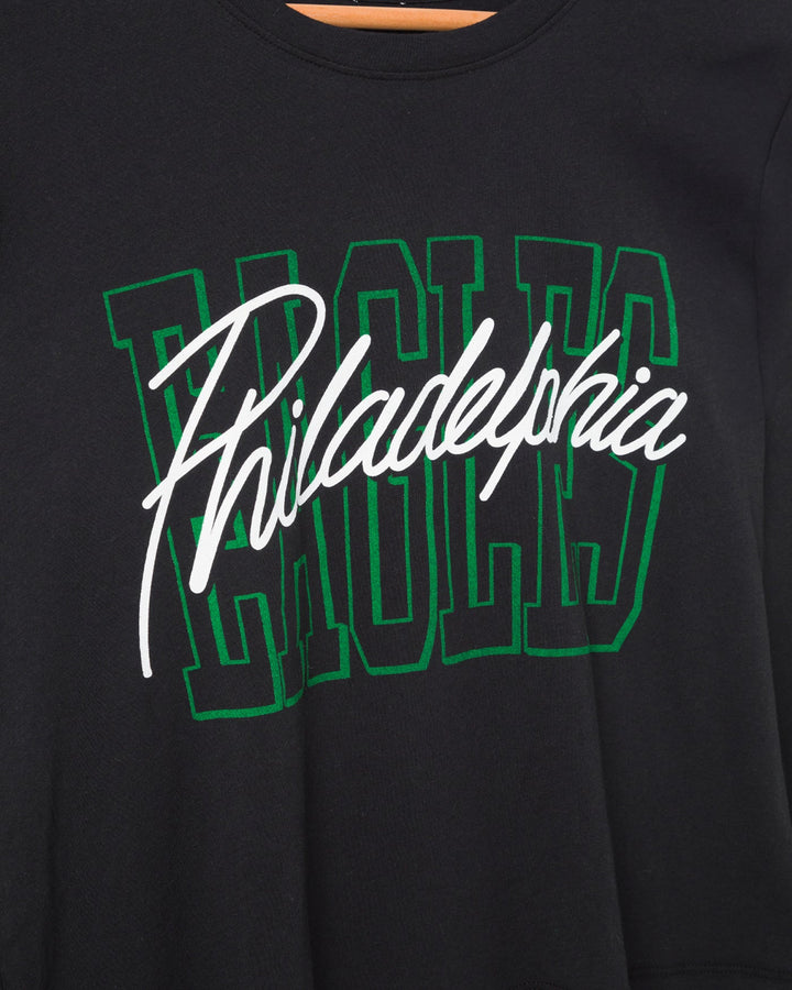 Women's Philadelphia Eagles Timeout Long Sleeve Crop