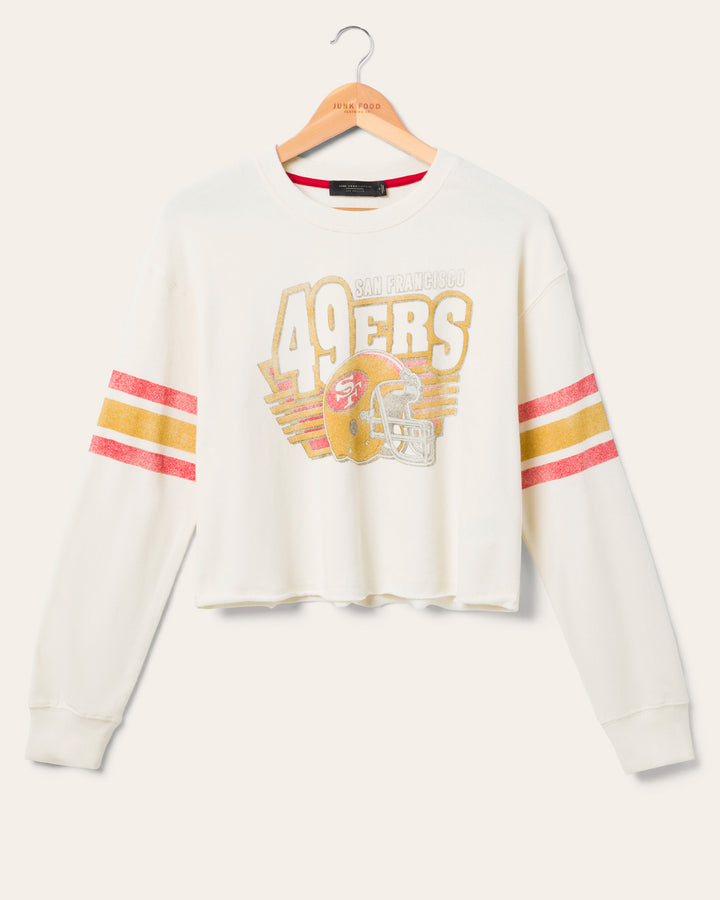 Women's 49ers Kickoff Crop Crew Fleece