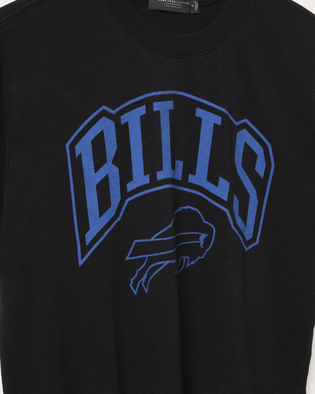 Women's Buffalo Bills Blitz Mock Neck Crop Tee – Junk Food Clothing