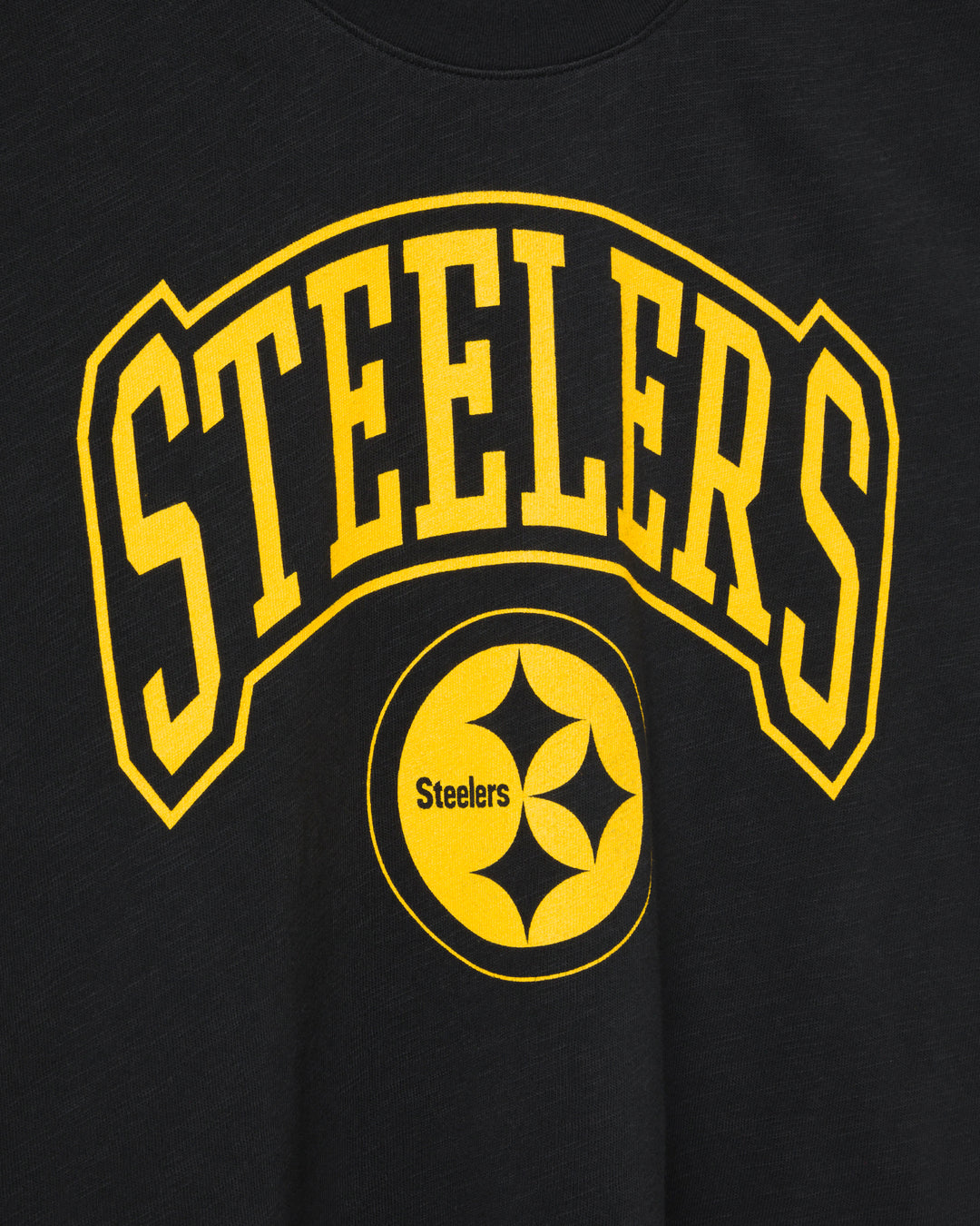 Women's Pittsburgh Steelers Blitz Mock Neck Crop Tee