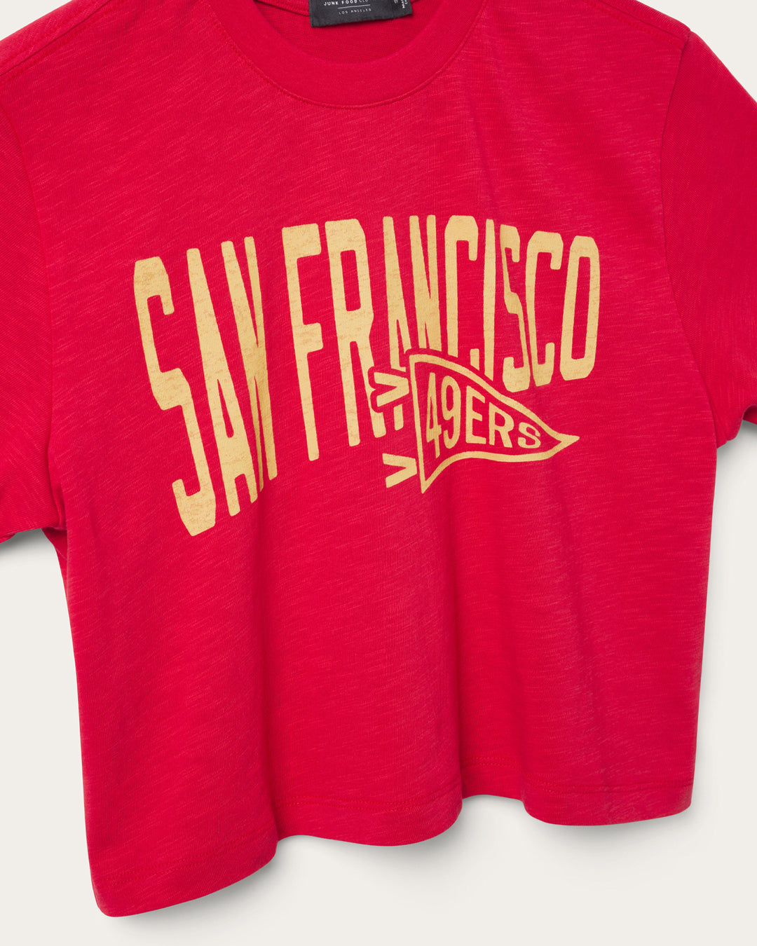 Women's San Francisco 49ers Dual Threat Mock Neck Crop Tee