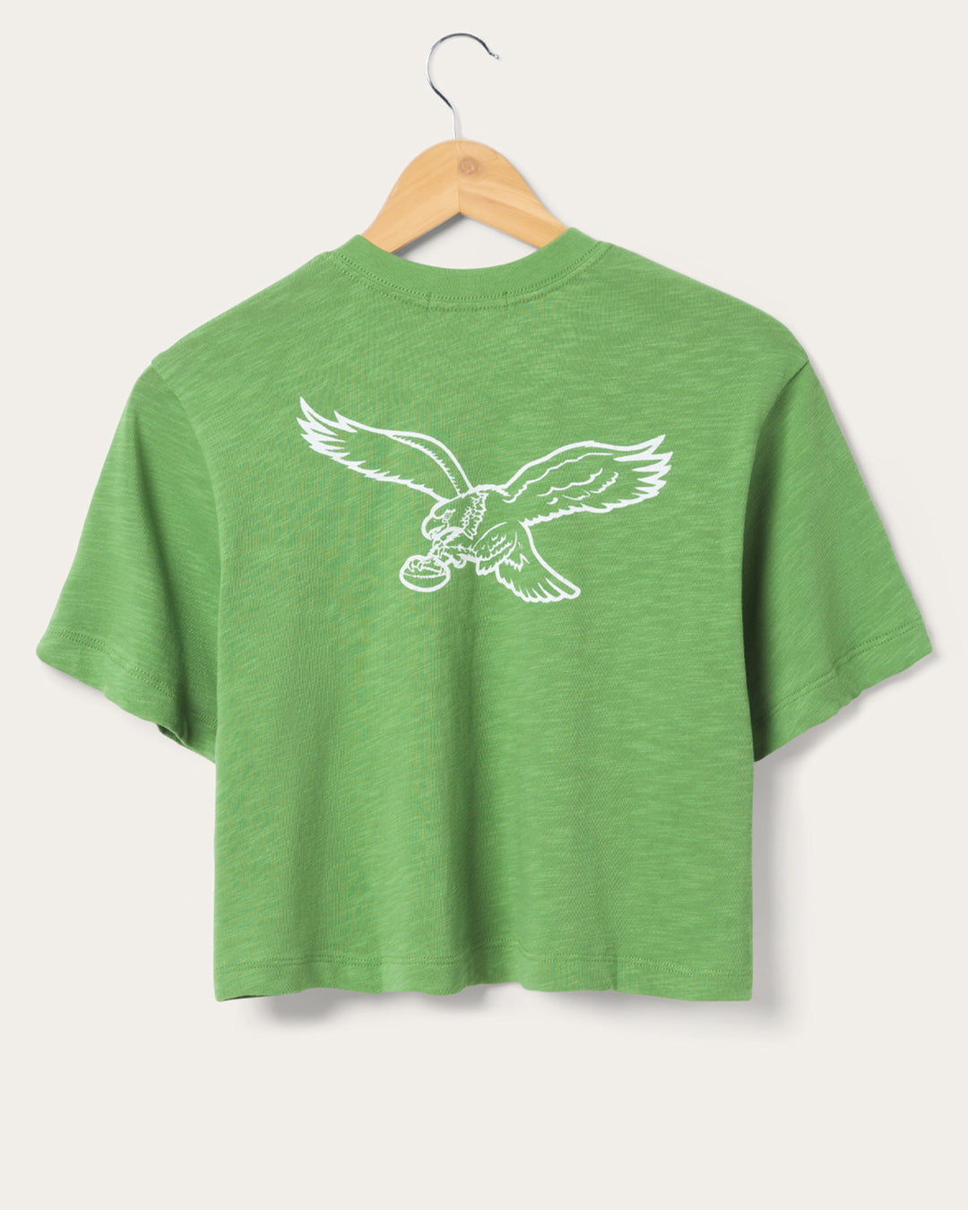 Women's Philadelphia Eagles Dual Threat Mock Neck Crop Tee