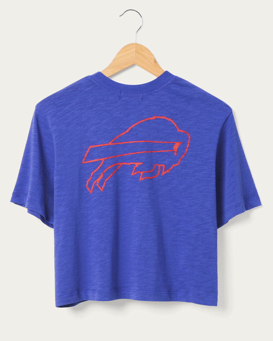 Women's Buffalo Bills Dual Threat Mock Neck Crop Tee