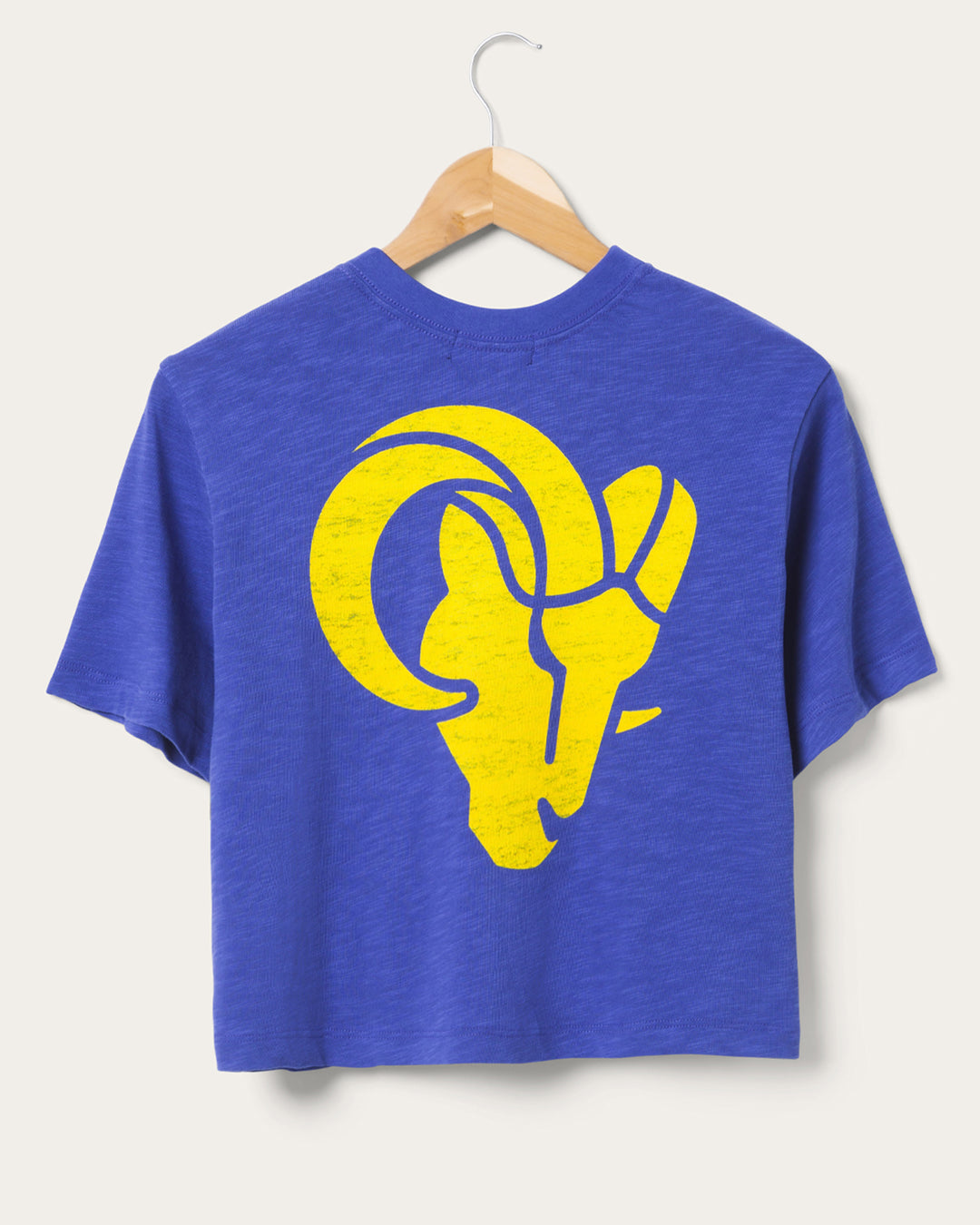 Women's Los Angeles Rams Dual Threat Mock Neck Crop Tee