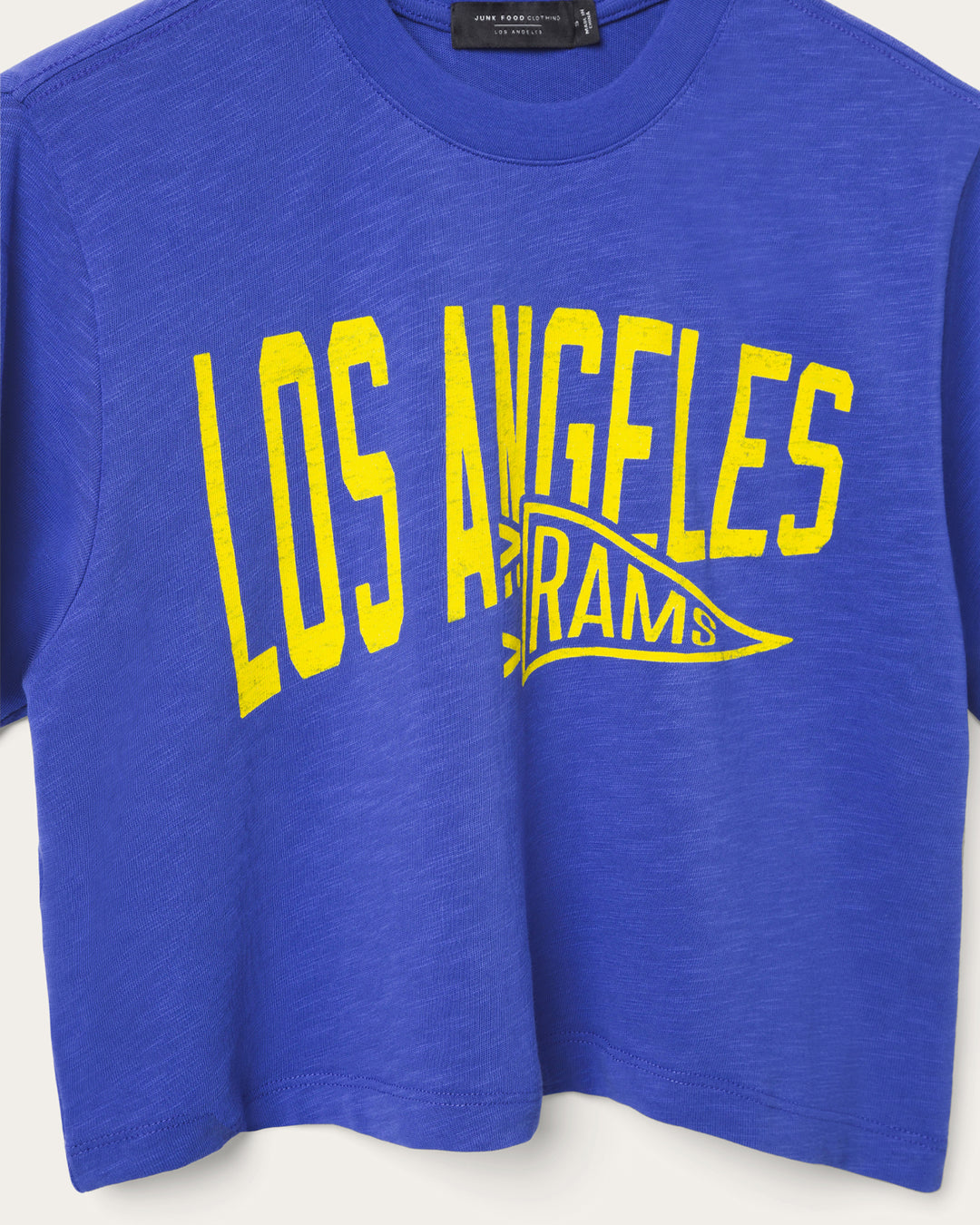 Women's Los Angeles Rams Dual Threat Mock Neck Crop Tee
