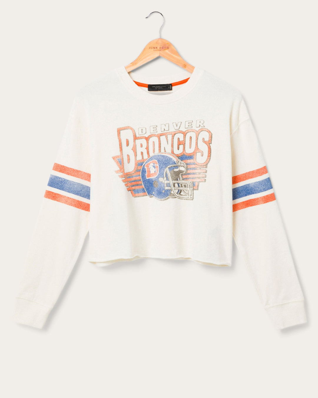 Women's Denver Broncos Kickoff Crop Crew Fleece – Junk Food Clothing