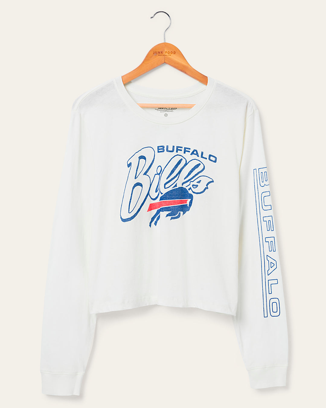 Women's Buffalo Bills Touchdown Long Sleeve Crop Tee – Junk Food