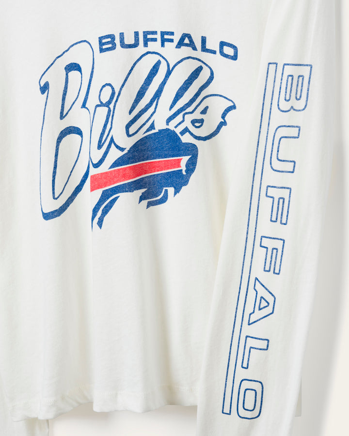Women's Buffalo Bills Touchdown Long Sleeve Crop Tee