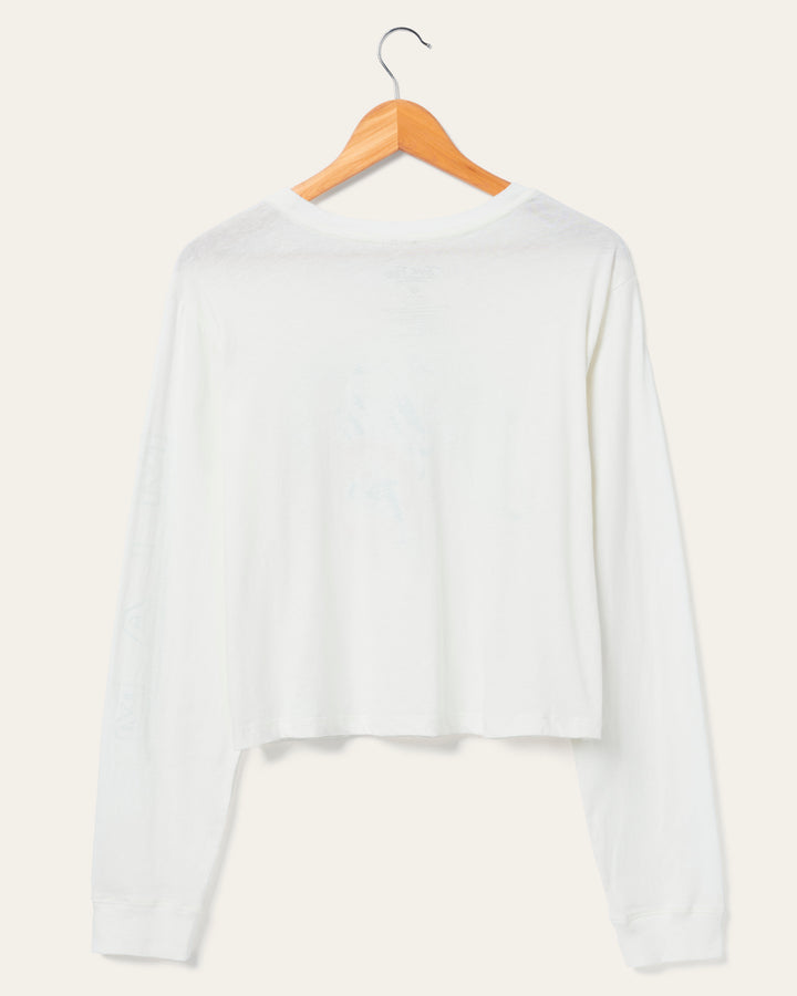 Women's Miami Dolphins Touchdown Long Sleeve Crop Tee