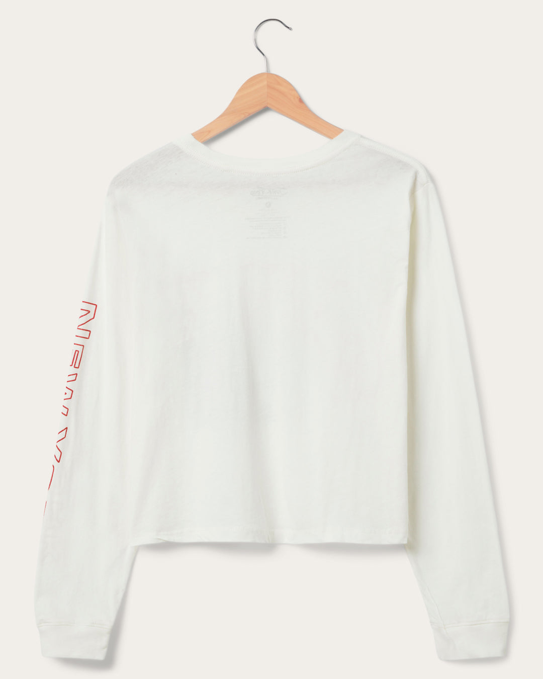 Women's New York Giants Touchdown Long Sleeve Crop Tee