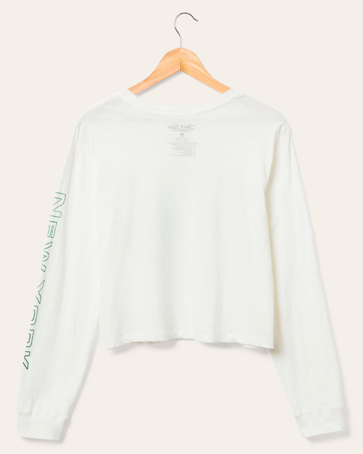 Women's New York Jets Touchdown Long Sleeve Crop Tee