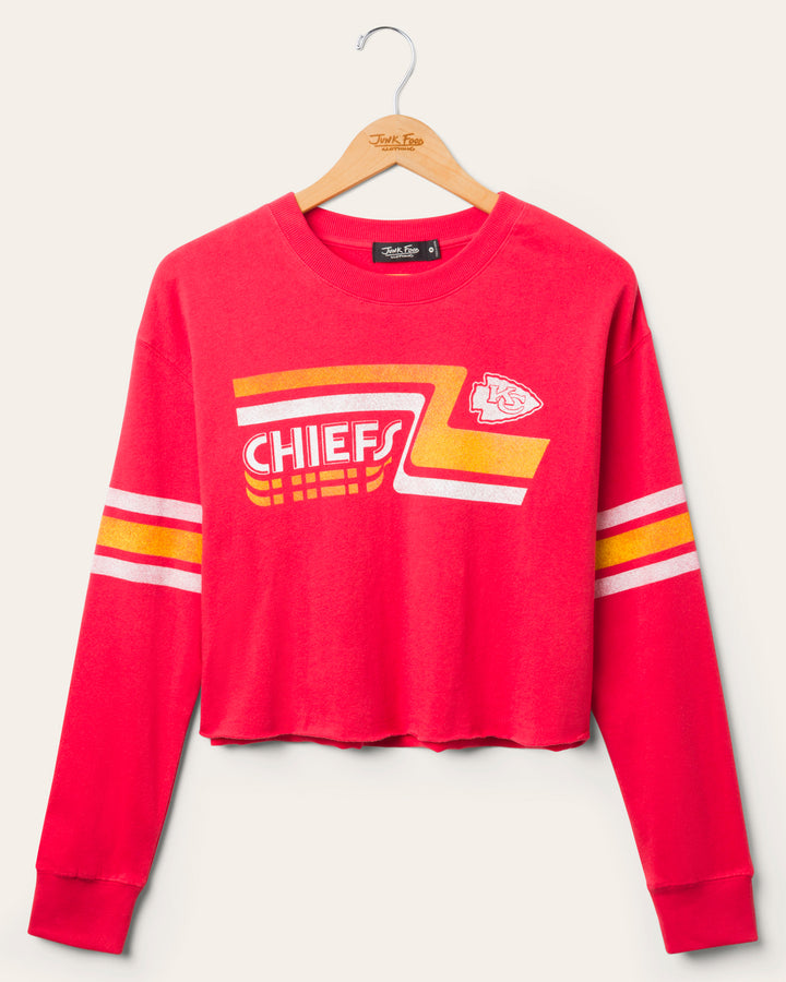 Women's Kansas City Chiefs Retro Crop Fleece
