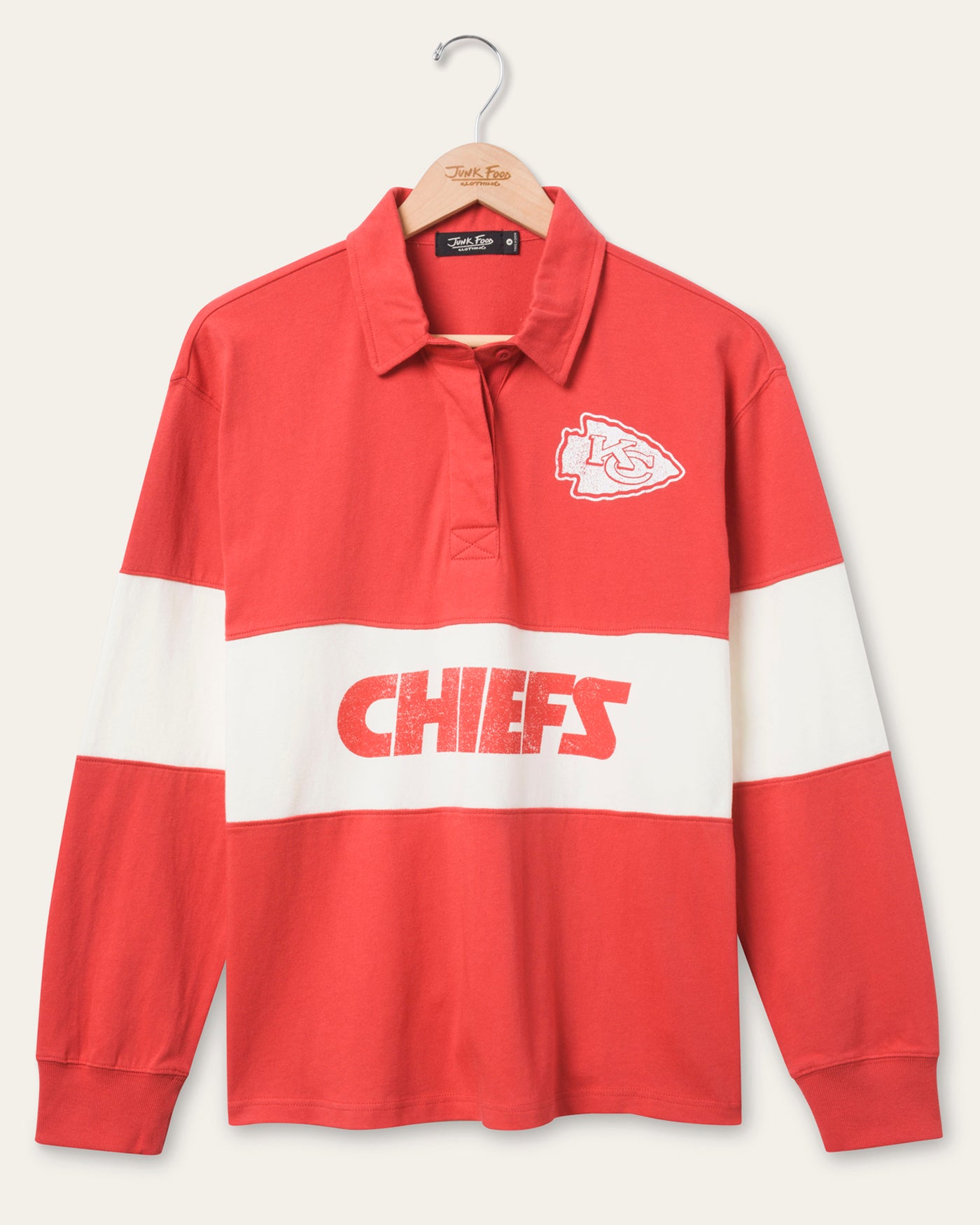 値下げ可能　SUPER RUGBY CLASSICS Chiefs タンクトップ Women's Kansas City Chiefs Rugby Long Sleeve – Junk Food Clothing