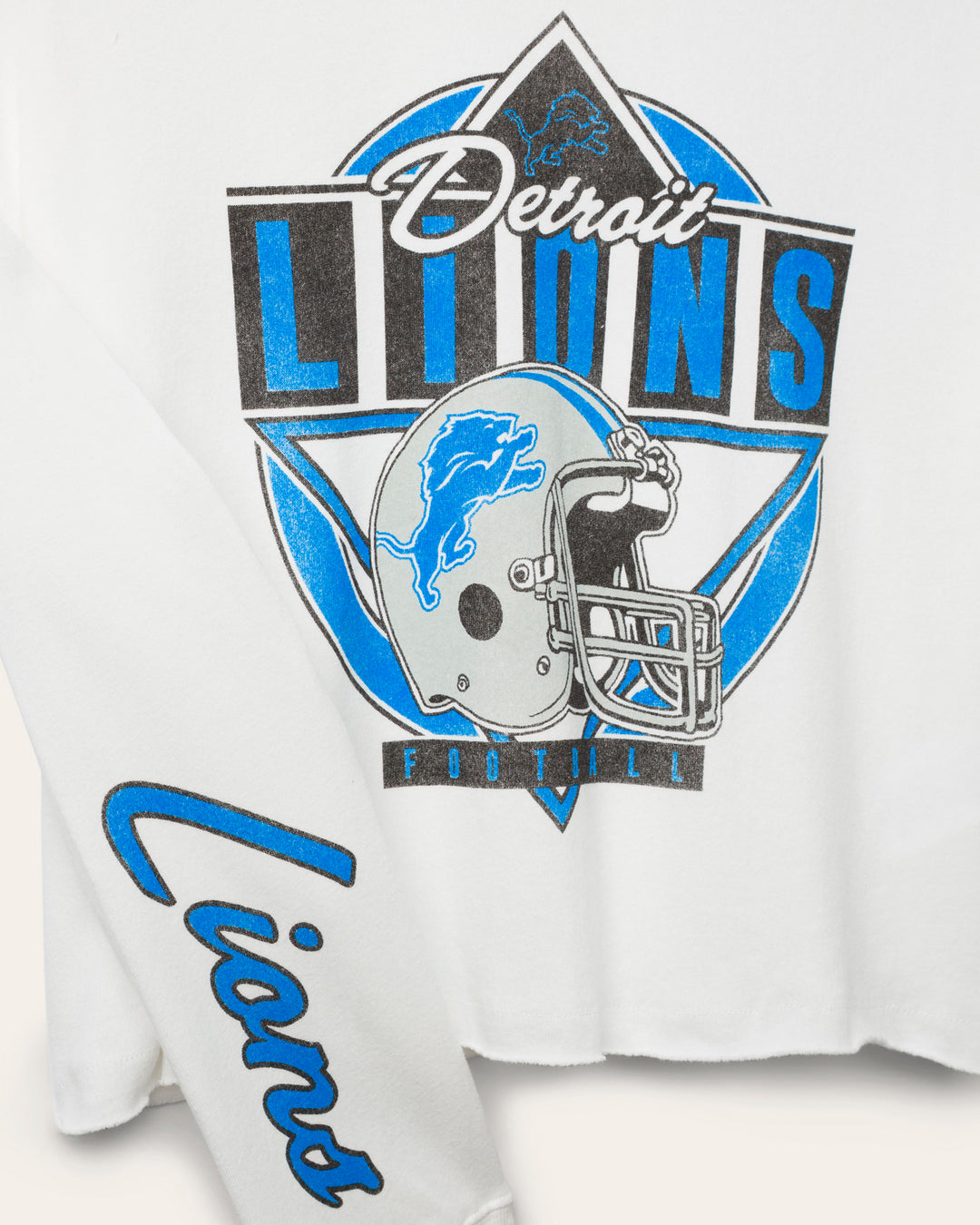 Women's Detroit Lions Helmet Crop Fleece