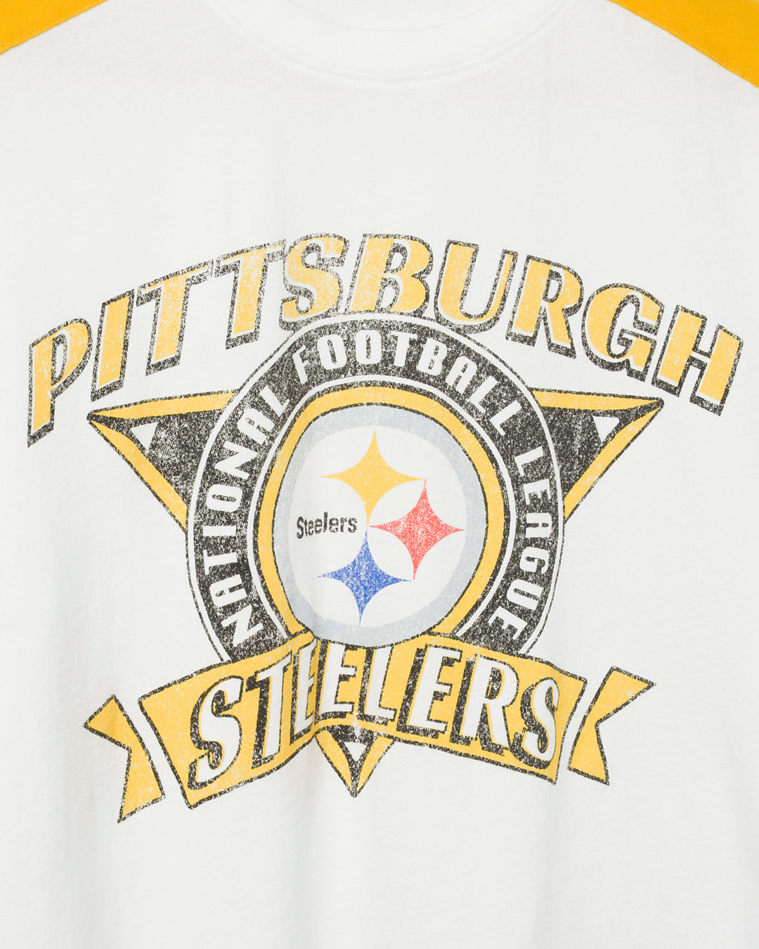 Women's Pittsburgh Steelers Striped Crop Tee