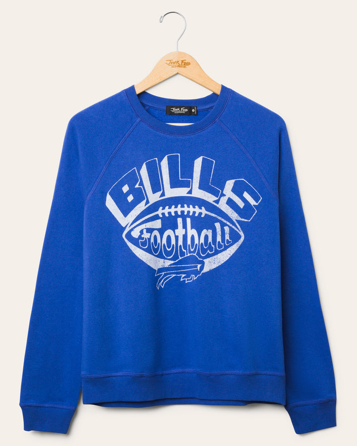 Women's Buffalo Bills Football Raglan Crew Fleece