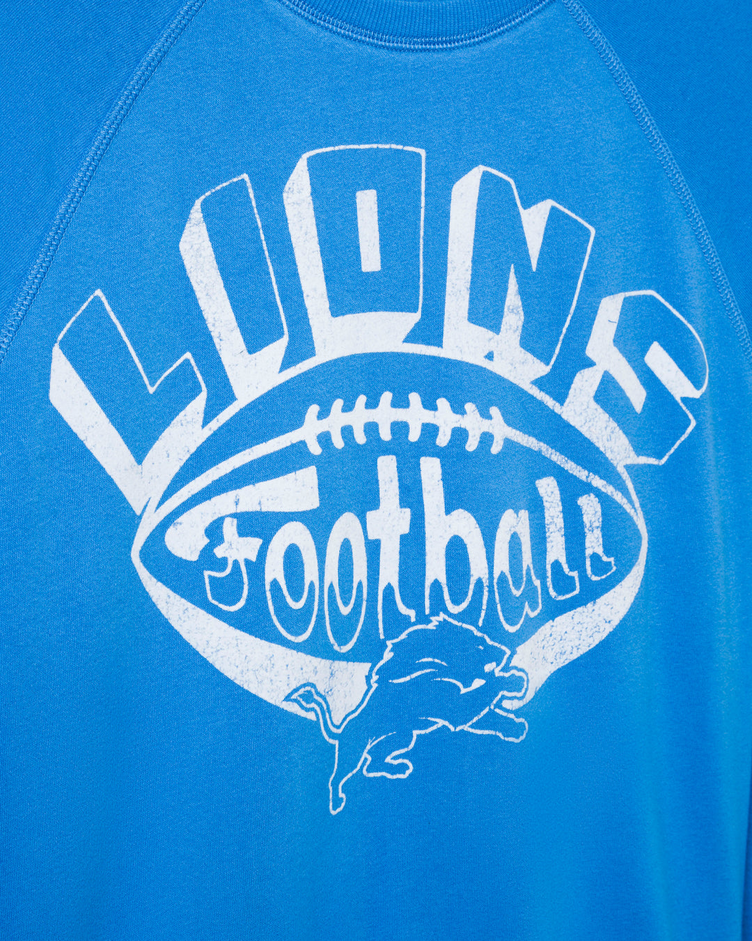 Women's Detroit Lions Football Raglan Crew Fleece