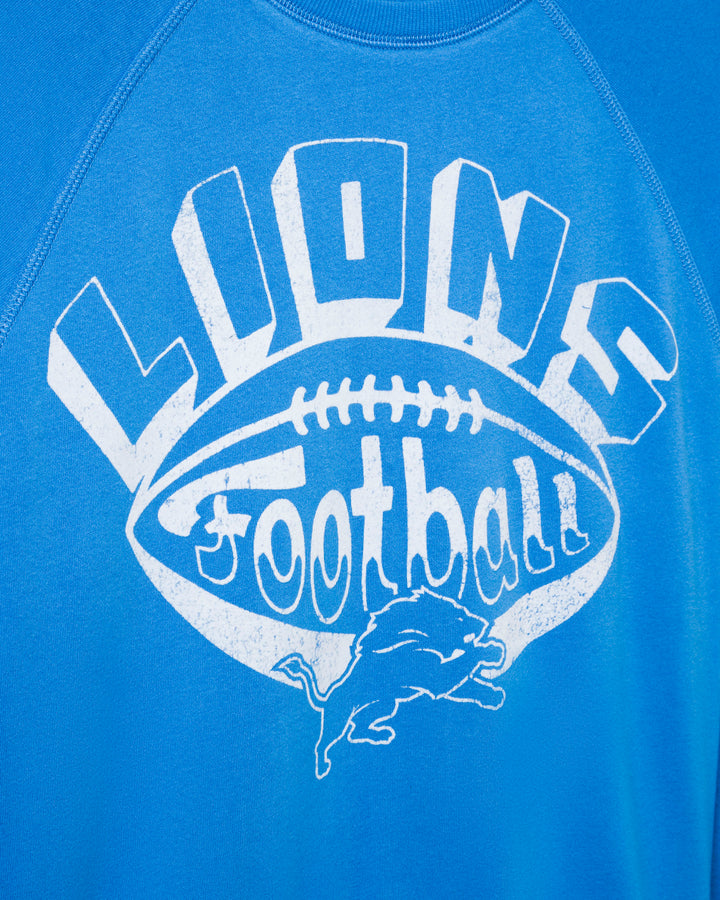 Women's Detroit Lions Football Raglan Crew Fleece