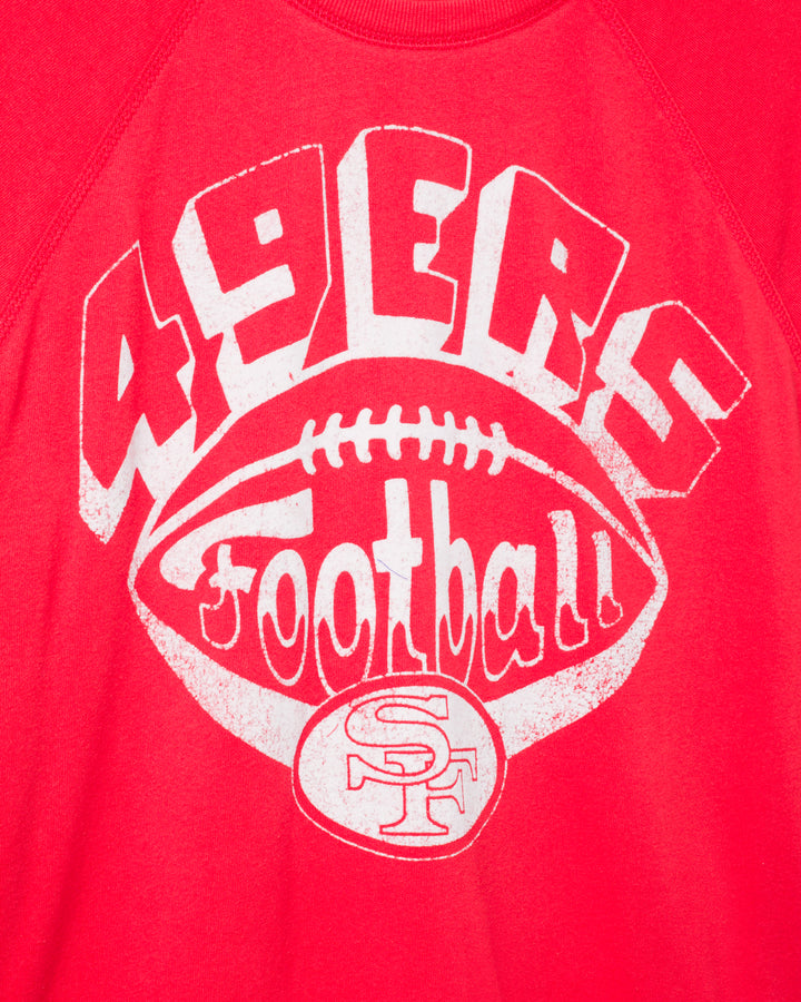 Women's San Francisco 49ers Football Raglan Crew Fleece