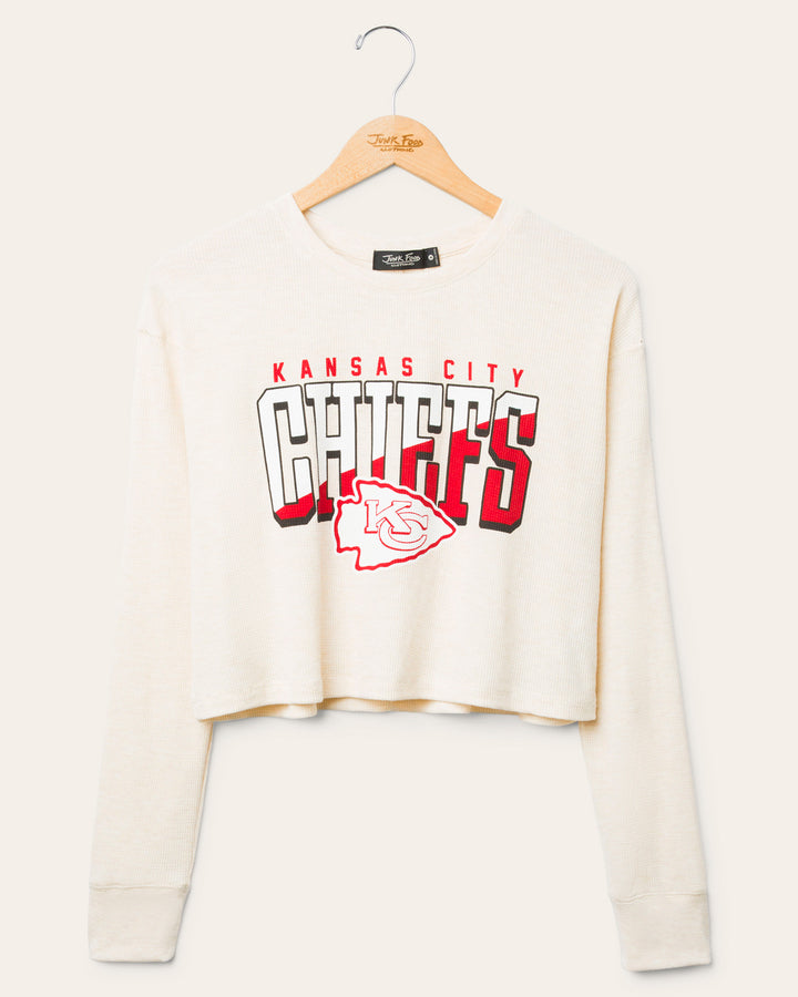 Women's Kansas City Chiefs Slant Crop Thermal