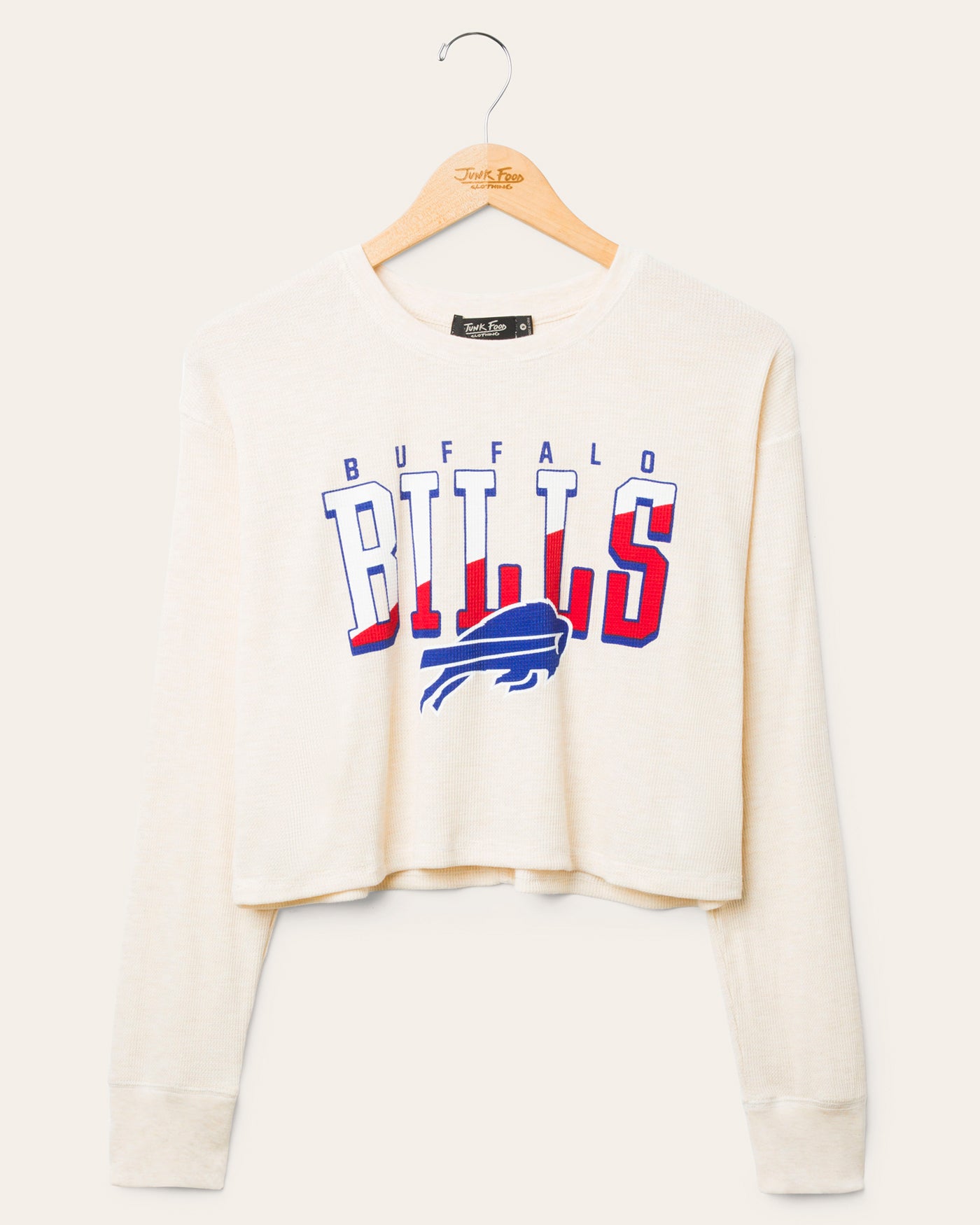 Women's Buffalo Bills Slant Crop Thermal – Junk Food Clothing