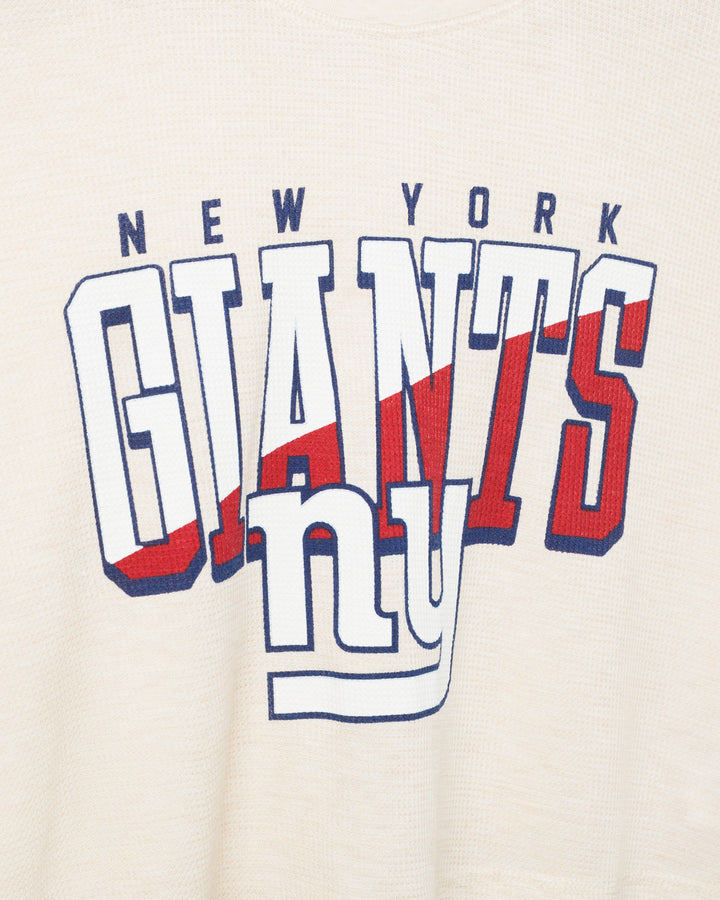 Women's New York Giants Slant Crop Thermal