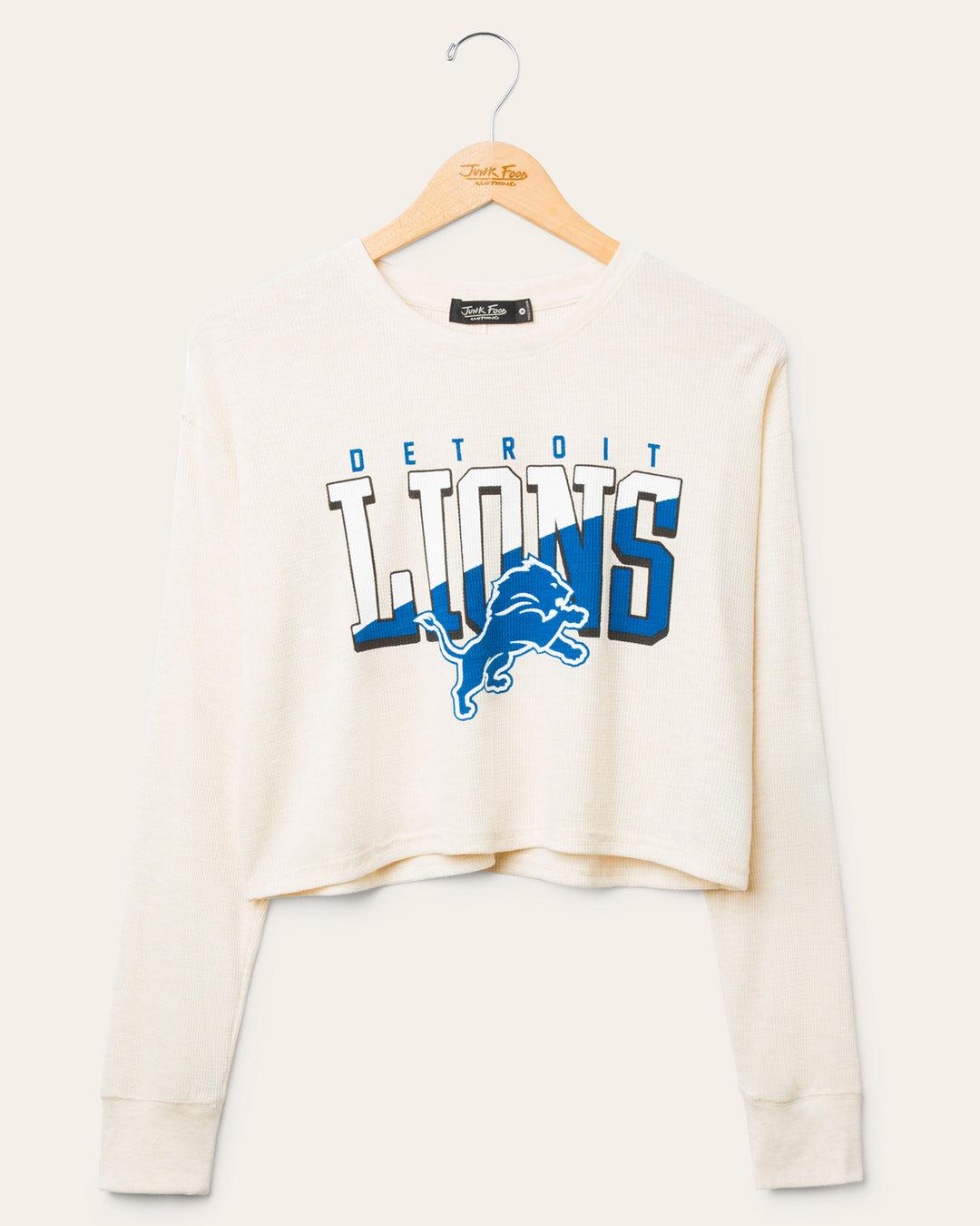 Women's Detroit Lions Slant Crop Thermal