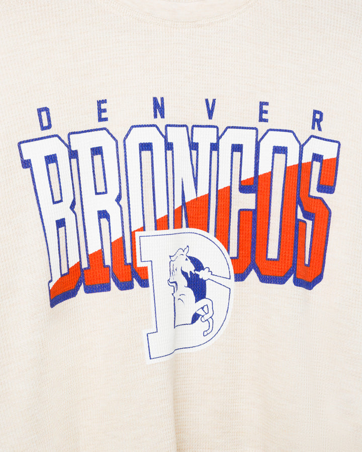 Women's Denver Broncos Slant Crop Thermal