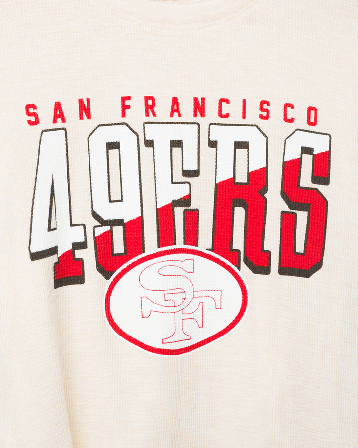 Women's San Francisco 49ers Slant Crop Thermal
