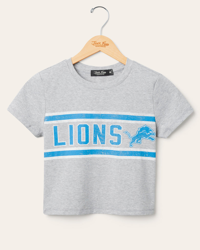 Women's Detroit Lions Sideline Baby Tee – Junk Food Clothing