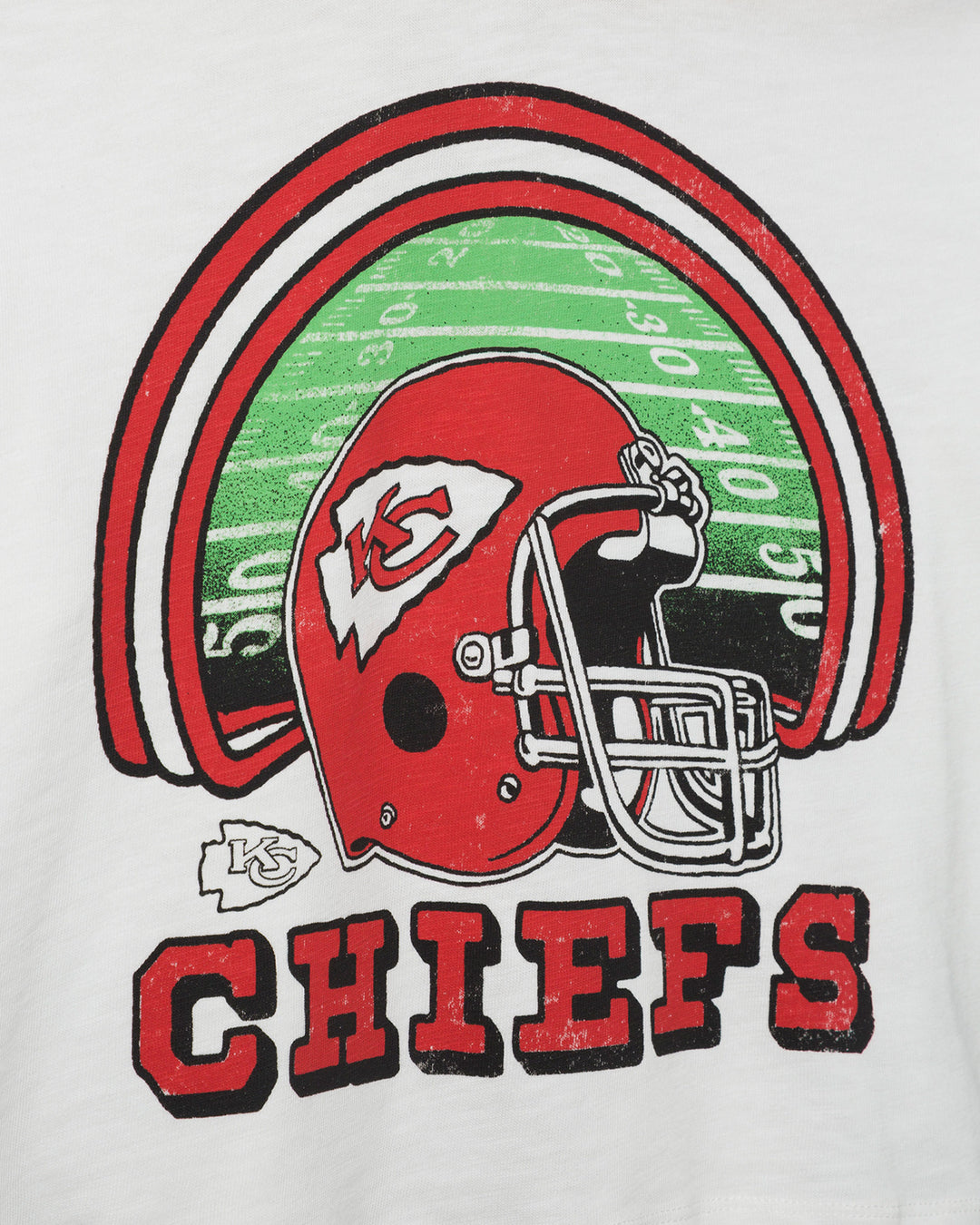 Women's Kansas City Chiefs Game Time Mock Neck Crop Tee