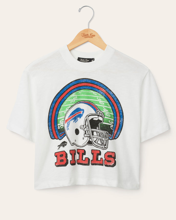 Women's Buffalo Bills Game Time Mock Neck Crop Tee