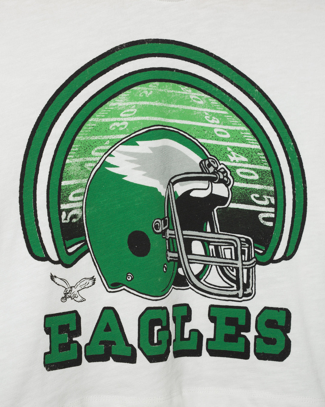 Women's Philadelphia Eagles Game Time Mock Neck Crop Tee