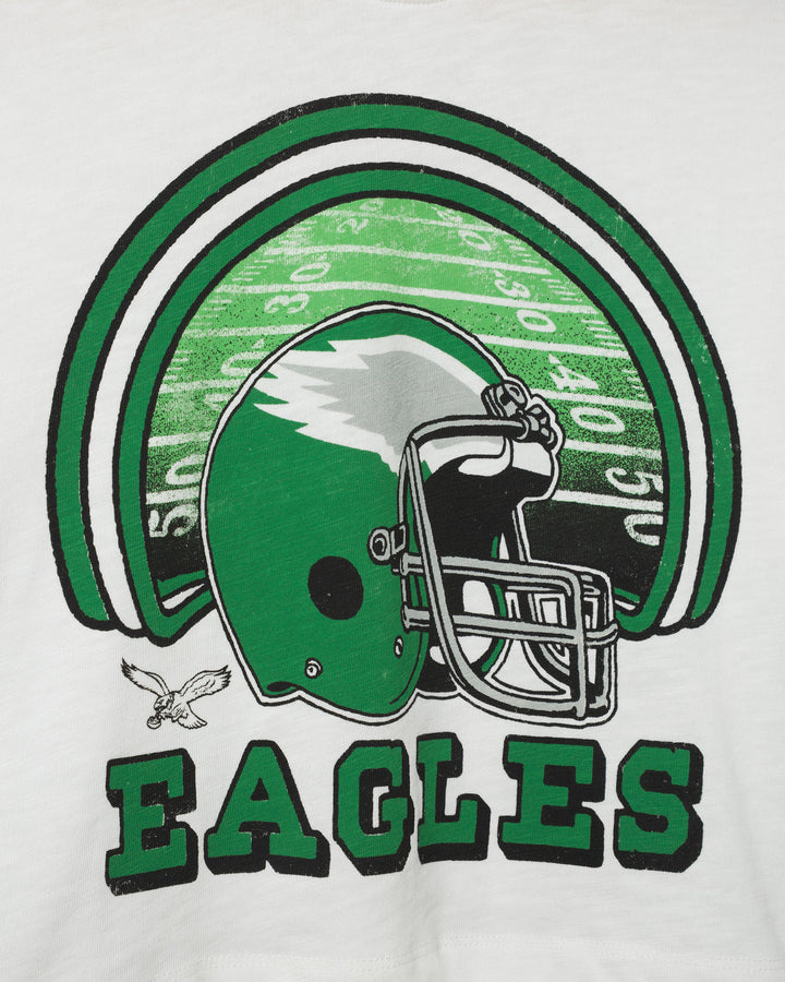 Women's Philadelphia Eagles Game Time Mock Neck Crop Tee