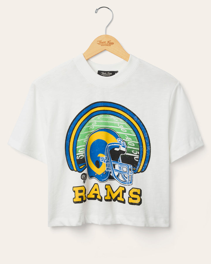 Women's Los Angeles Rams Game Time Mock Neck Crop Tee