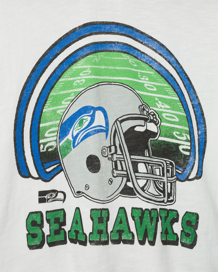 Women's Seattle Seahawks Game Time Mock Neck Crop Tee