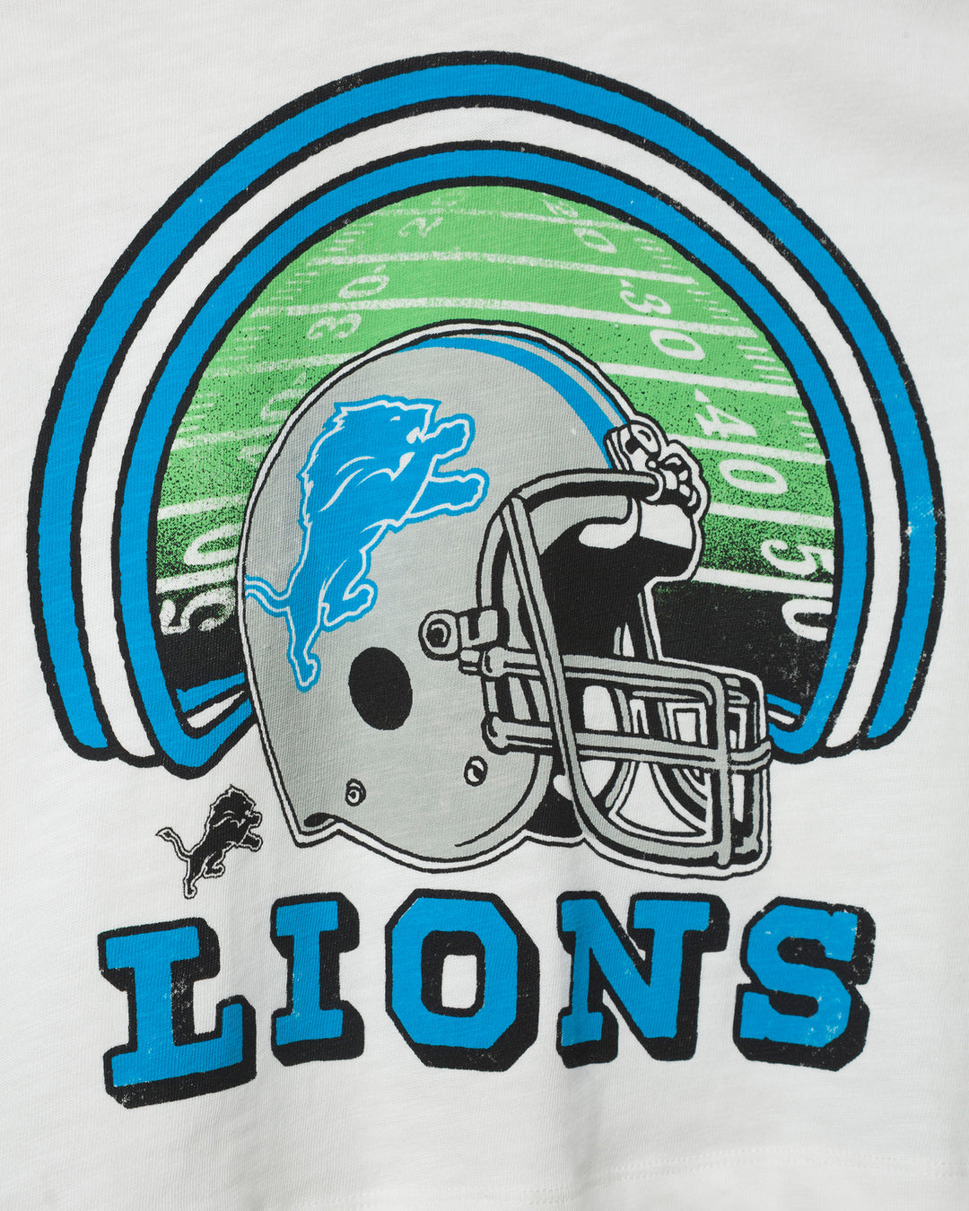 Women's Detroit Lions Game Time Mock Neck Crop Tee