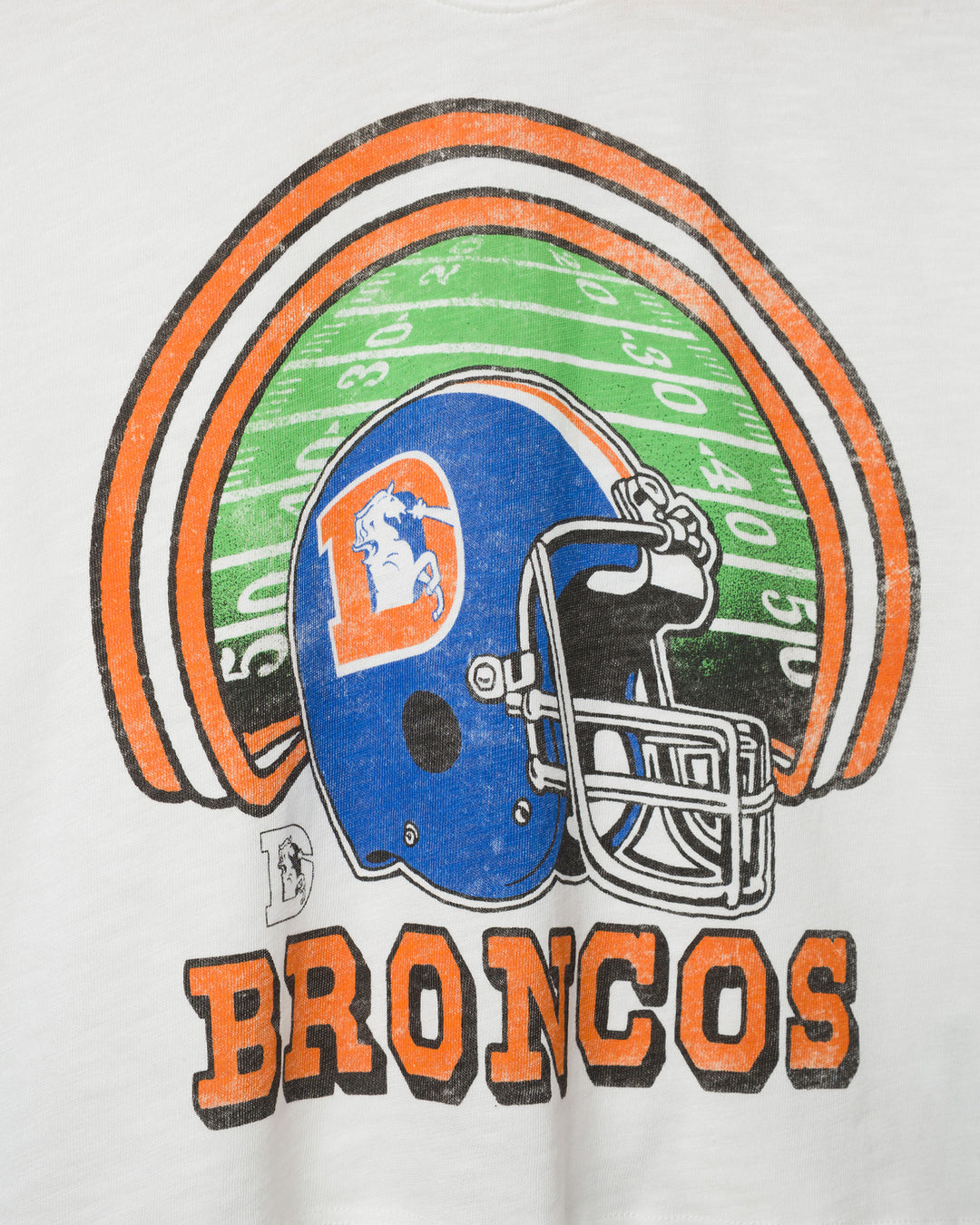 Women's Denver Broncos Game Time Mock Neck Crop Tee