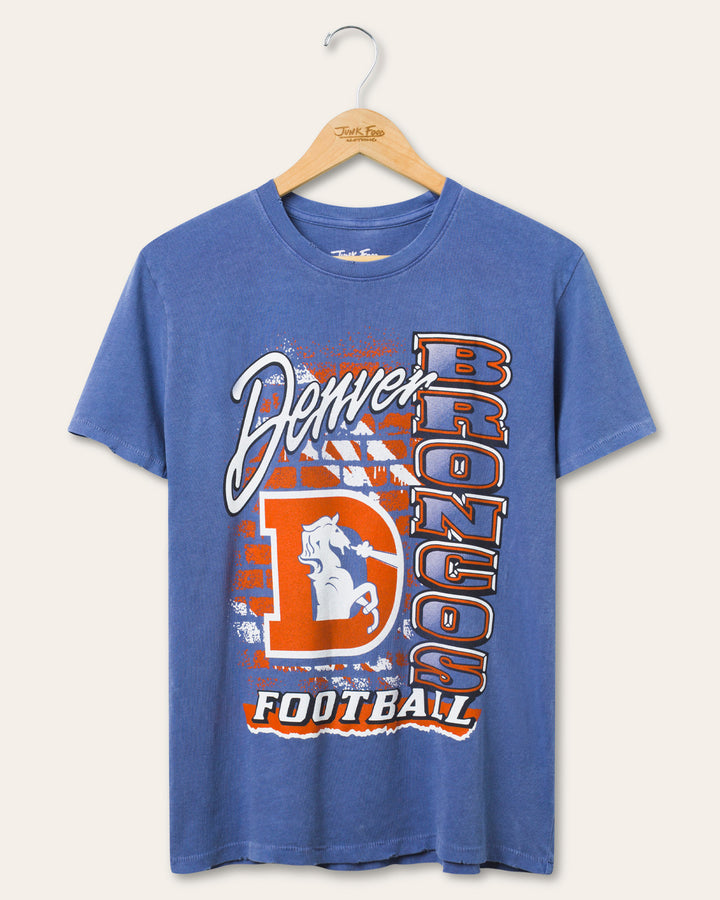 Women's Denver Broncos Brick Vintage Tee