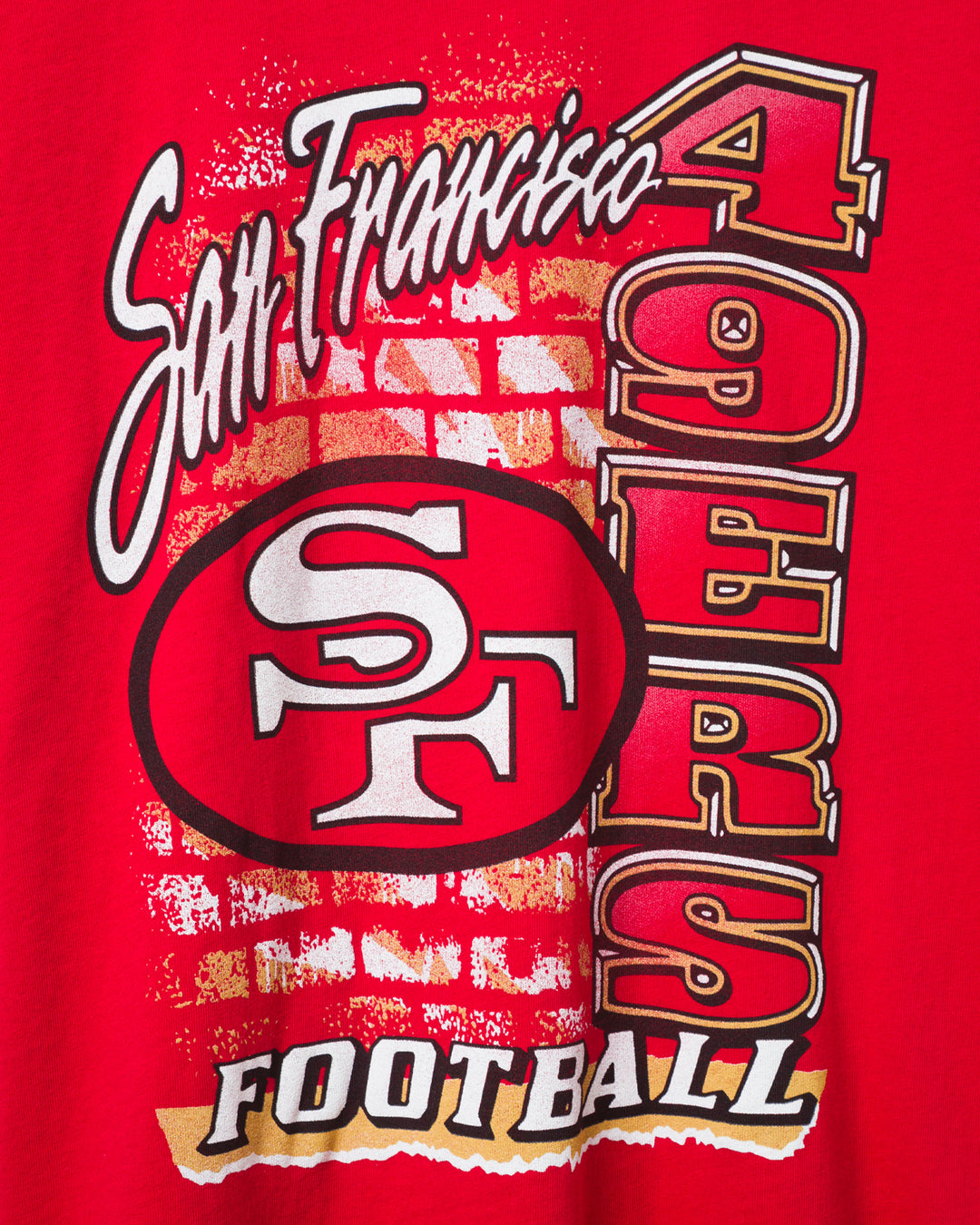 Women's San Francisco 49ers Brick Vintage Tee
