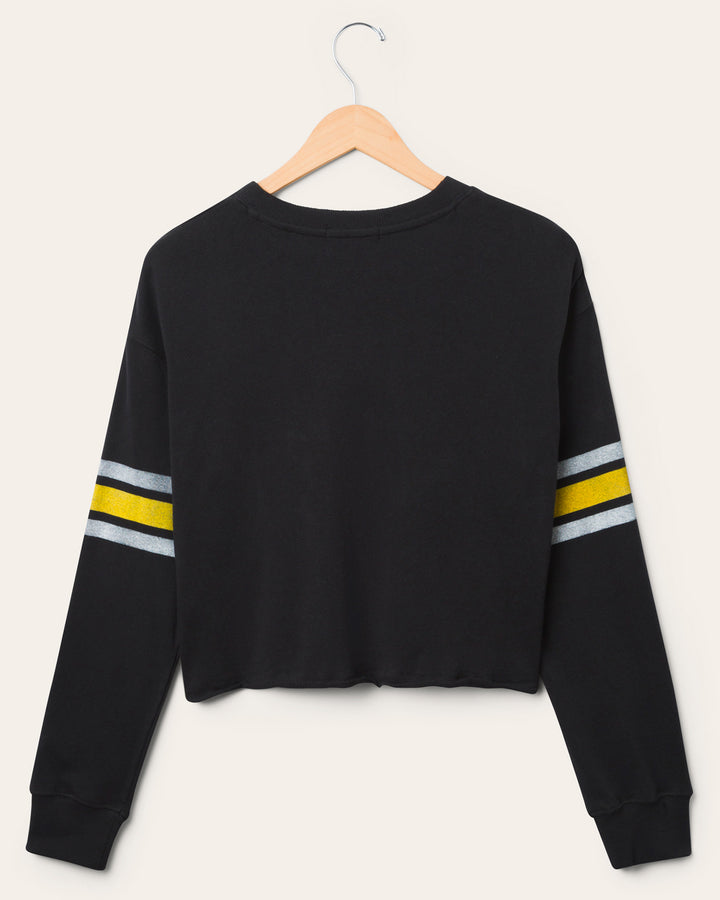 Women's Pittsburgh Steelers Retro Crop Fleece