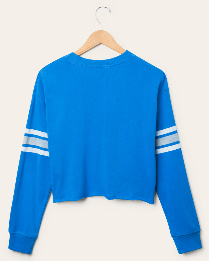 Women's Detroit Lions Retro Crop Fleece